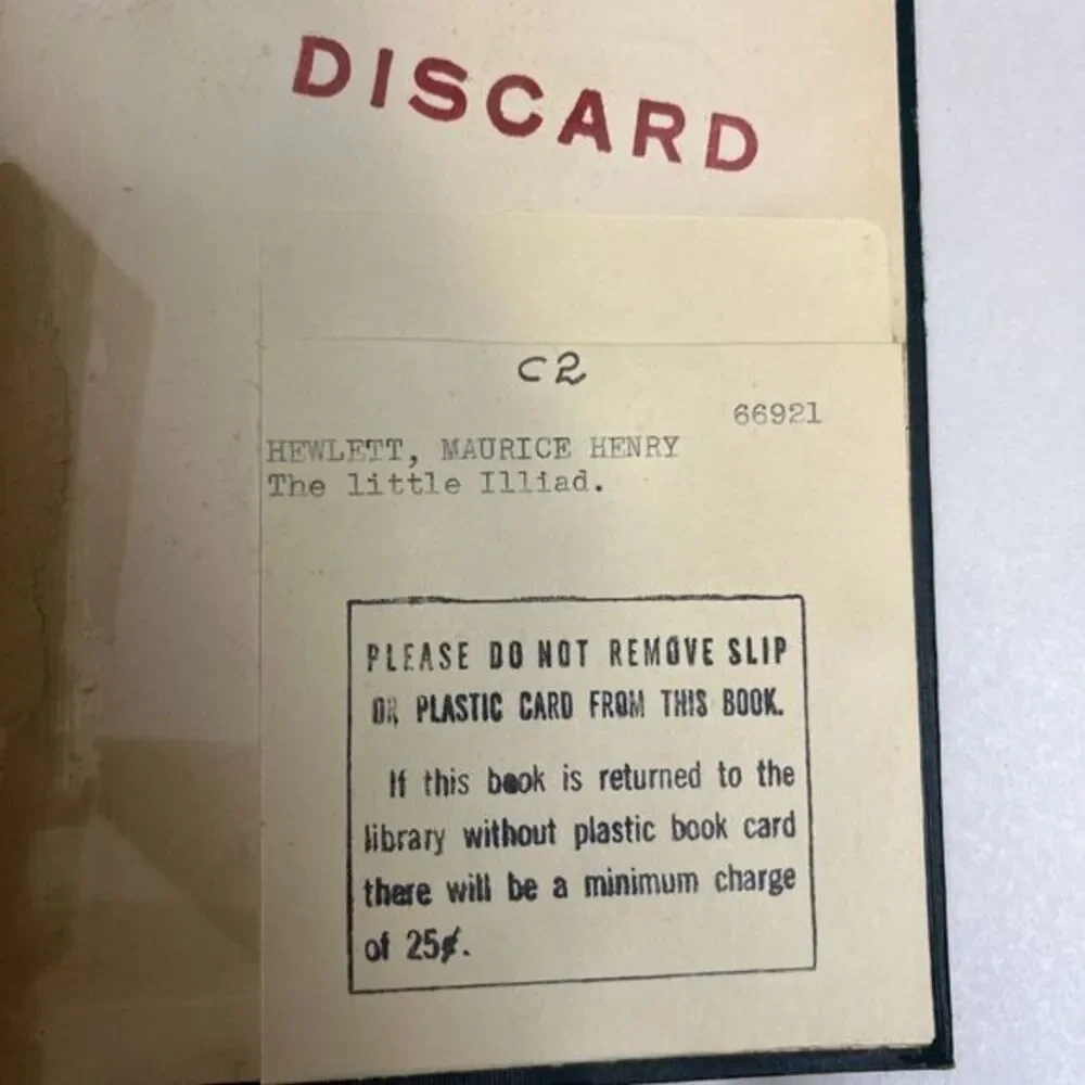 Maurice HEWLETT / The Little Iliad‎ 1st Edition 1915